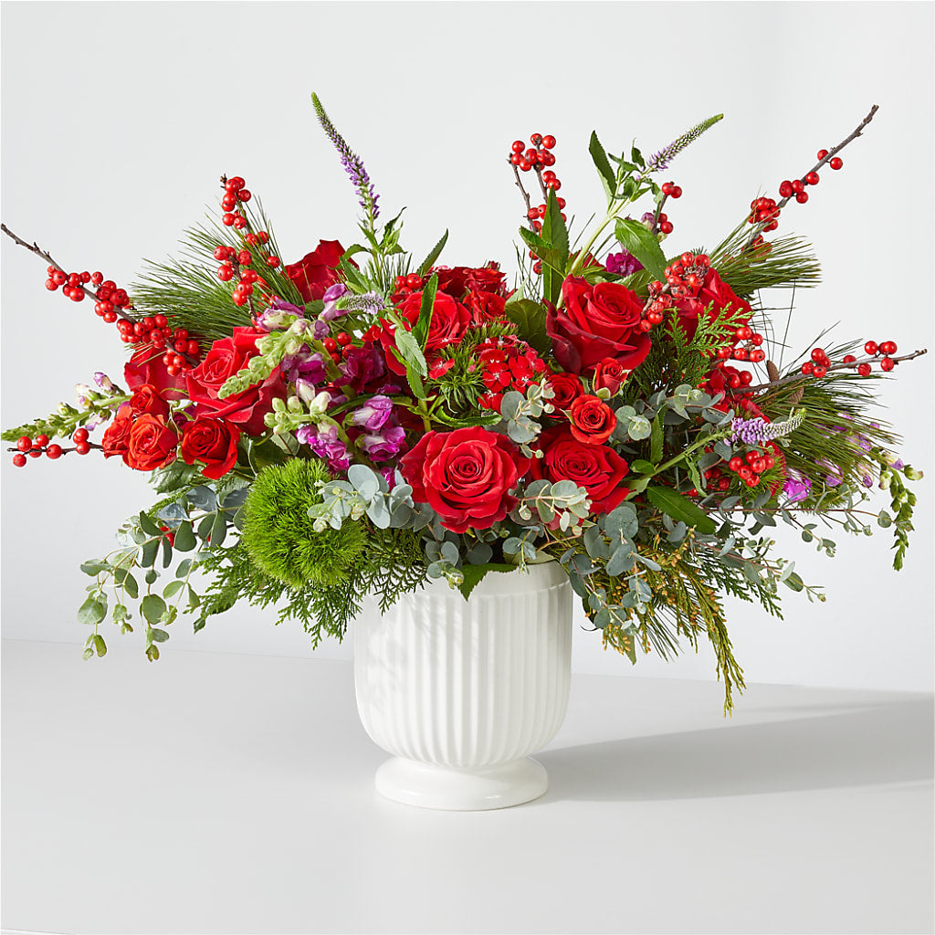 Big Red Bow Bouquet – Cb Florist, Canton MI