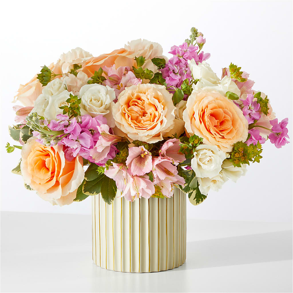 Paradise Bouquet with Ivory Vase – Cb Florist, Canton MI