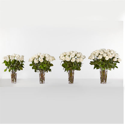 Long Stem White Rose Bouquet –  Cb Florist, Canton MI
