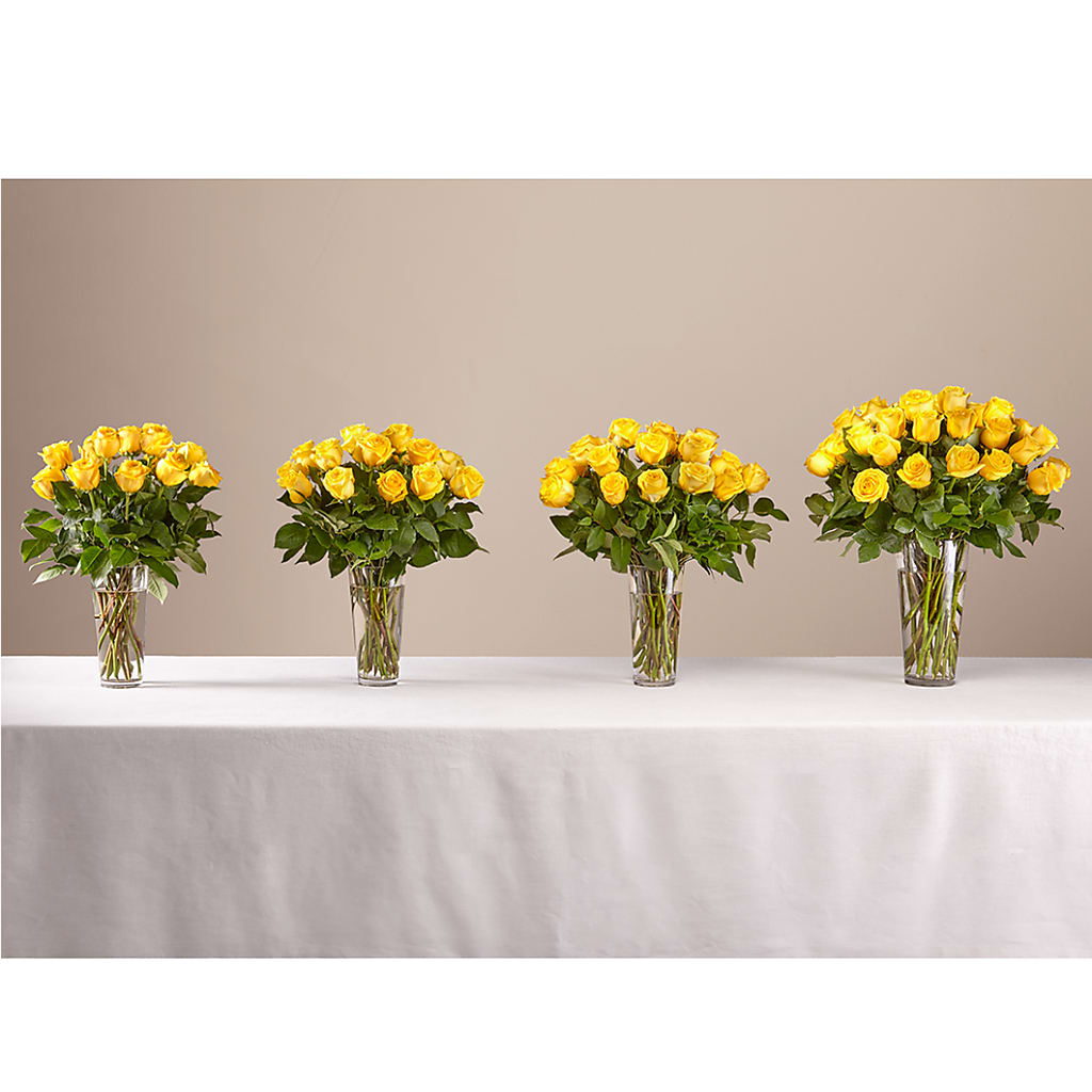 Long Stem Yellow Rose Bouquet –  Cb Florist, Canton MI