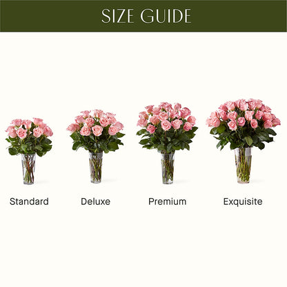 Long Stem Pink Rose Bouquet –  Cb Florist, Canton MI