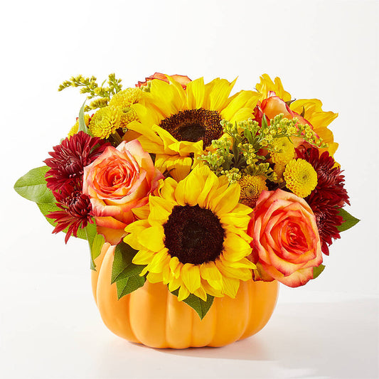 Golden Gourd Pumpkin Bouquet –  Cb Florist, Canton MI