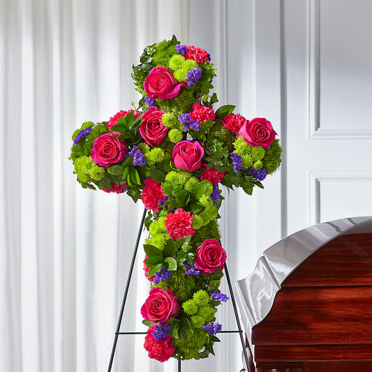 Tribute Rose Floral Cross –  Cb Florist, Canton MI