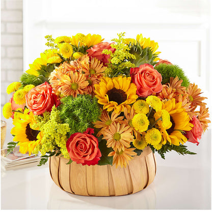Harvest Sunflower Basket –  Cb Florist, Canton MI