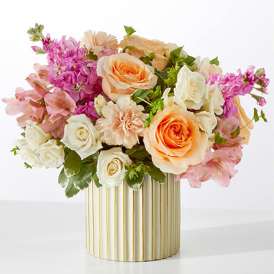 Paradise Bouquet with Ivory Vase –  Cb Florist, Canton MI