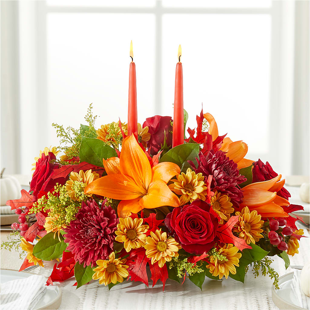 Autumn's Embrace Centerpiece –  Cb Florist, Canton MI