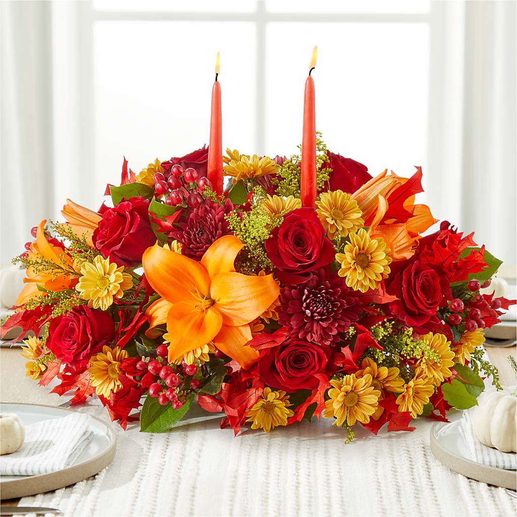 Autumn's Embrace Centerpiece –  Cb Florist, Canton MI