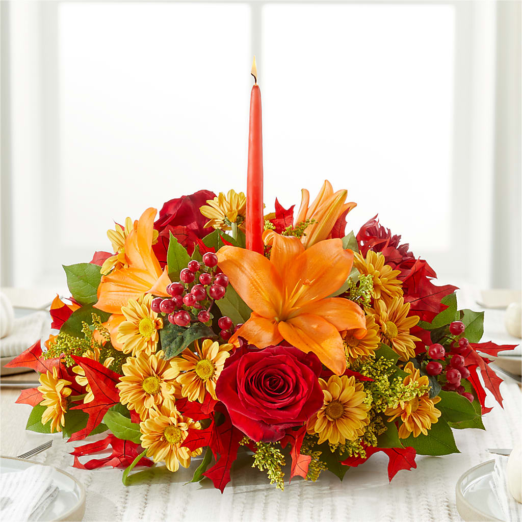 Autumn's Embrace Centerpiece –  Cb Florist, Canton MI